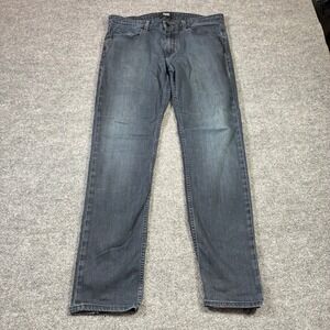 PAIGE Lennox Slim Fit‎ Jeans Mens 33 Gray Distressed USA Denim Stretch